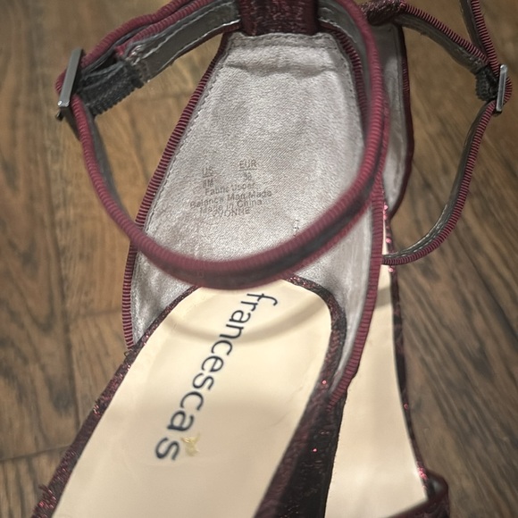 Red Block Heels - Picture 3 of 4